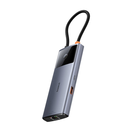 BASEUS 6in1 HUB Adapter USB-C to USB-A / USB-C / PD / HDMI / RJ-45 black – image 4
