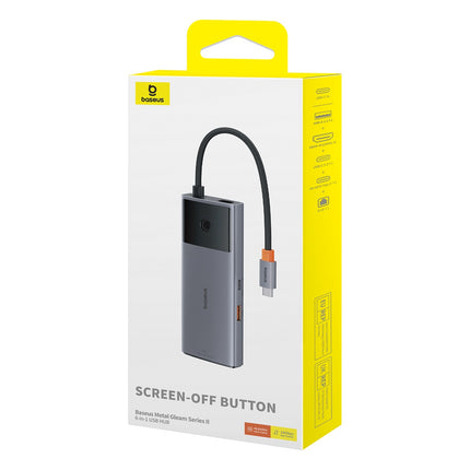BASEUS 6in1 HUB Adapter USB-C to USB-A / USB-C / PD / HDMI / RJ-45 black – image 5