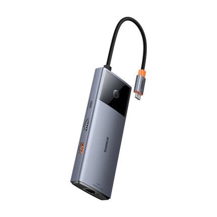 BASEUS 6in1 HUB Adapter USB-C to USB-A / USB-C / PD / HDMI / RJ-45 black – image 7