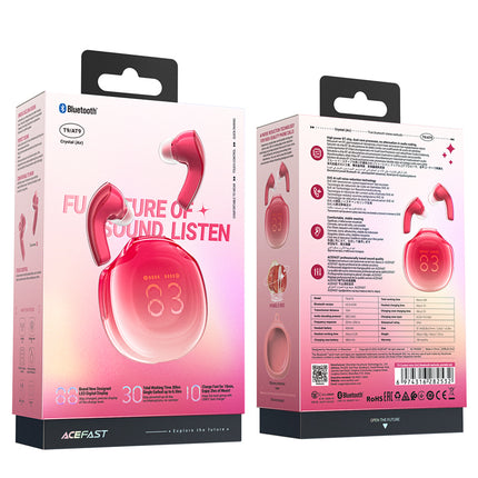 ACEFAST T9 Bluetooth 5.3 in-ear USB-C wireless headphones, red – image 9
