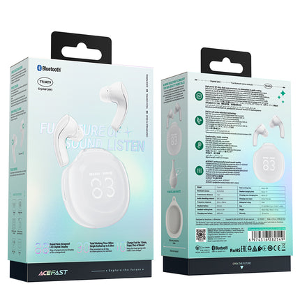 ACEFAST T9 Bluetooth 5.3 in-ear USB-C wireless headphones, white – image 8