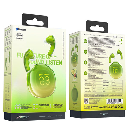 ACEFAST T9 Bluetooth 5.3 in-ear USB-C wireless headphones, green – image 8