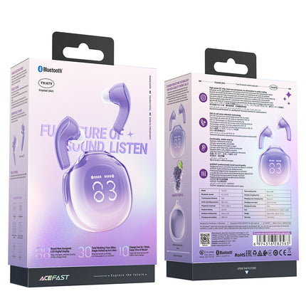 ACEFAST T9 Bluetooth 5.3 in-ear USB-C wireless headphones, purple – image 8