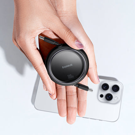 BASEUS Cable retractable retractable cable USB-C 100W Free2Draw Mini 1m black – image 9