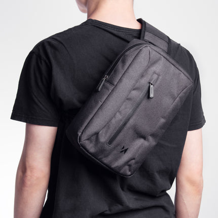 WOZINSKY Gray bicycle bag for a tablet attached to the handlebar with a shoulder strap – image 4