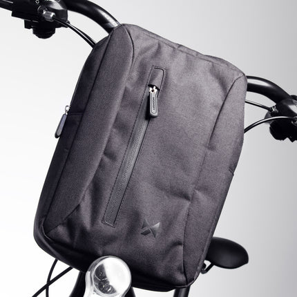 WOZINSKY Gray bicycle bag for a tablet attached to the handlebar with a shoulder strap – image 5