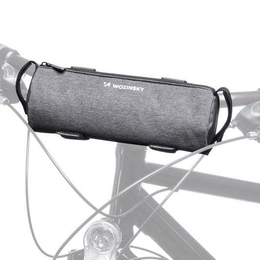 WOZINSKY Thermal bicycle bag for a bottle, attached to the frame or handlebar, 0.7L, gray