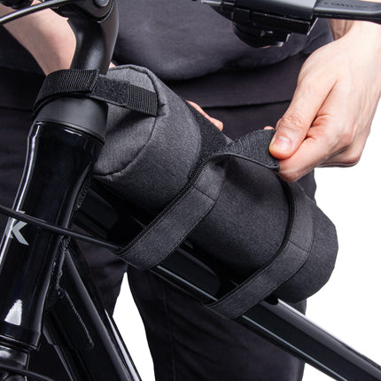 WOZINSKY Thermal bicycle bag for a bottle, attached to the frame or handlebar, 0.7L, gray – image 7