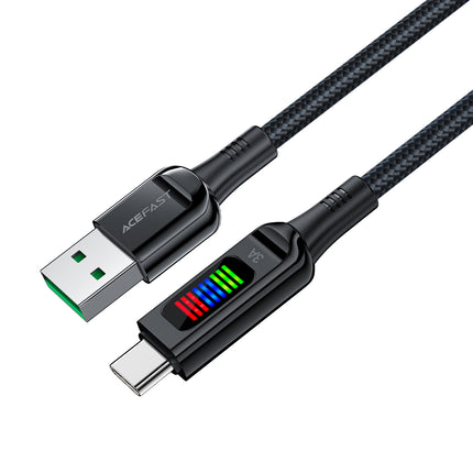 ACEFAST USB-A - USB-C cable 60W with 1.2m display, black – image 2