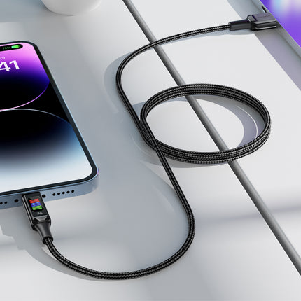 ACEFAST USB-A - USB-C cable 60W with 1.2m display, black – image 6