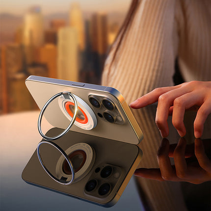 JOYROOM Magnetic MagSafe ring phone holder, orange – image 10