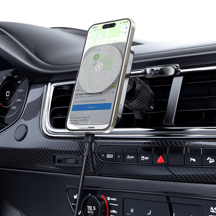 ACEFAST 2in1 car holder with inductive charger for MagSafe Qi phone and smartwatch, black – image 6