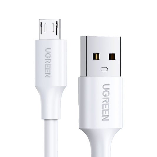 UGREEN PVC cable USB0-A - microUSB 480 Mb/s 2m white