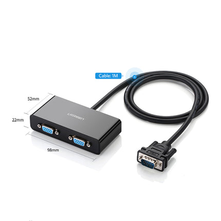 UGREEN Monitor screen splitter Video VGA adapter - 2x VGA black – image 11