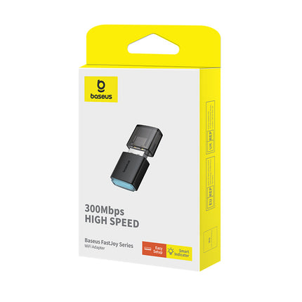 BASEUS External USB WiFi 2.4GHz 300Mb/s black network card