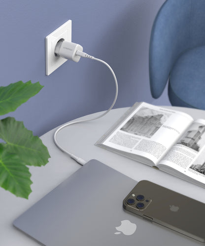 CHOETECH GaN USB-C PD 30W wall charger, white – image 6