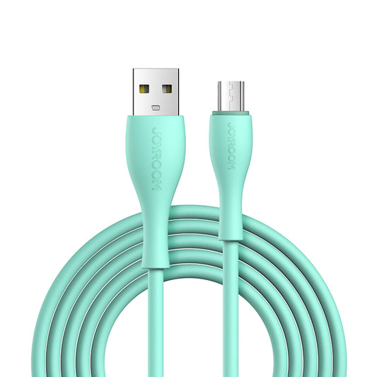 JOYROOM Cable USB-A - microUSB 3A, charging indicator, 2m green