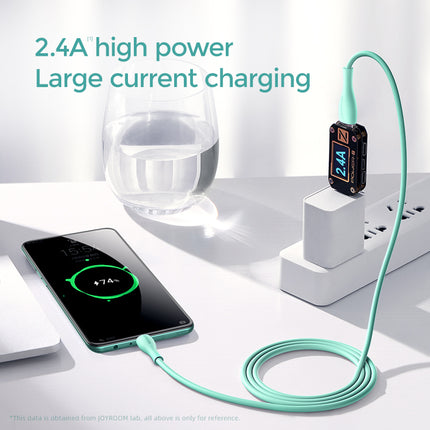 JOYROOM Cable USB-A - microUSB 3A, charging indicator, 2m green – image 6