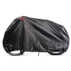 HURTEL Waterproof bike cover with a hole for a wheel lock, size M - black