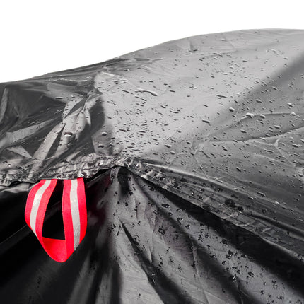 HURTEL Waterproof bike cover with a hole for a wheel lock, size XL - black – image 4