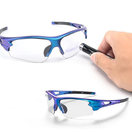 ROCKBROS Photochromic cycling glasses with UV 400 filter, blue – image 7