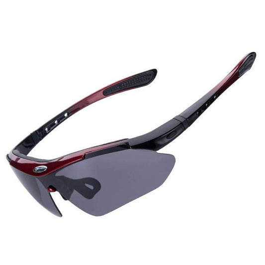 ROCKBROS Photochromic cycling glasses with a UV 400 filter, red