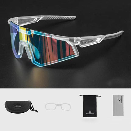 ROCKBROS Photochromic cycling glasses with UV 400 UVA and UVB filters, white – image 11
