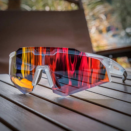 ROCKBROS Photochromic cycling glasses with UV 400 UVA and UVB filters, white – image 12