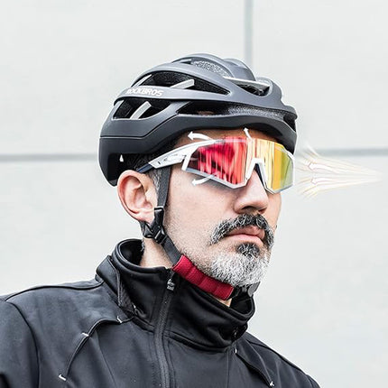 ROCKBROS Cycling glasses with polarization and UV 400 filter, white – image 3