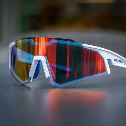 ROCKBROS Cycling glasses with polarization and UV 400 filter, white – image 7