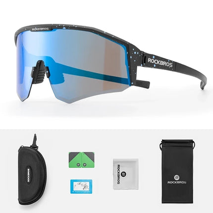 ROCKBROS Cycling glasses with polarization and UV 400 filter, black – image 7