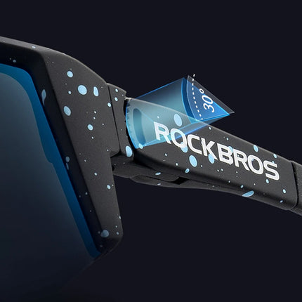 ROCKBROS Cycling glasses with polarization and UV 400 filter, black – image 8