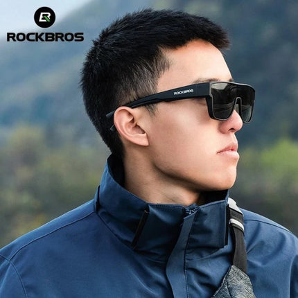 ROCKBROS Cycling glasses with polarized frame and UV 400 filter, gray – image 3