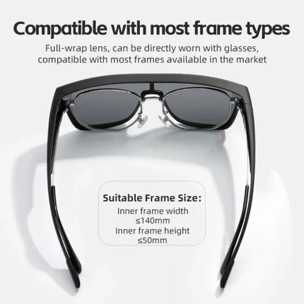 ROCKBROS Cycling glasses with polarized frame and UV 400 filter, gray – image 5