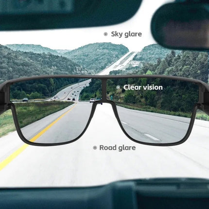 ROCKBROS Cycling glasses with polarized frame and UV 400 filter, gray – image 8