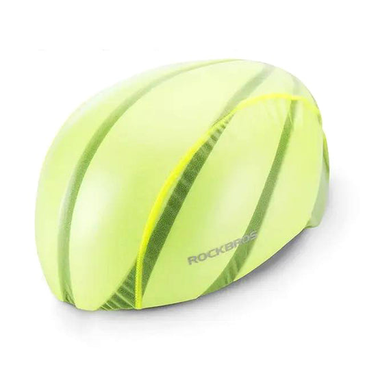 ROCKBROS Green bicycle helmet rain cover