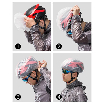 ROCKBROS Green bicycle helmet rain cover – image 6