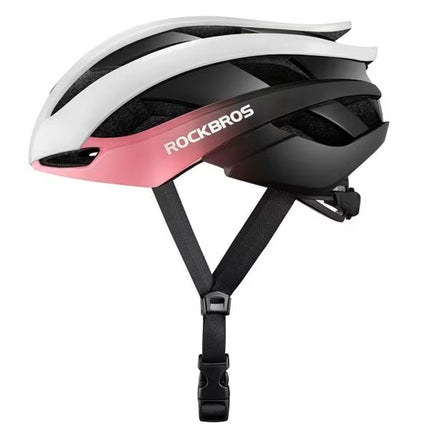 ROCKBROS Universal adjustable bicycle helmet, size L, blue and pink – image 2