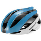 ROCKBROS Universal adjustable bicycle helmet, size L, blue and white
