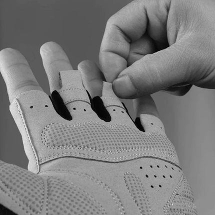 ROCKBROS Fingerless cycling gloves, quick release, size XL, gray – image 3