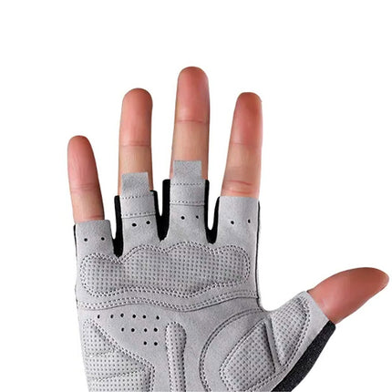 ROCKBROS Fingerless cycling gloves, quick release, size XL, gray – image 4
