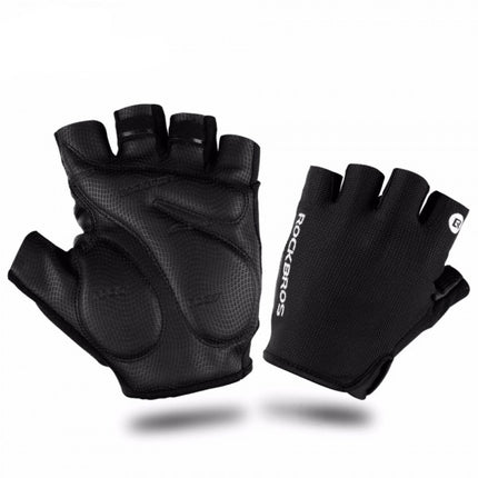 ROCKBROS Fingerless cycling gloves, size S, black – image 4