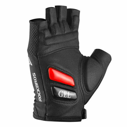 ROCKBROS Cycling gloves with gel inserts, size XL, black – image 3