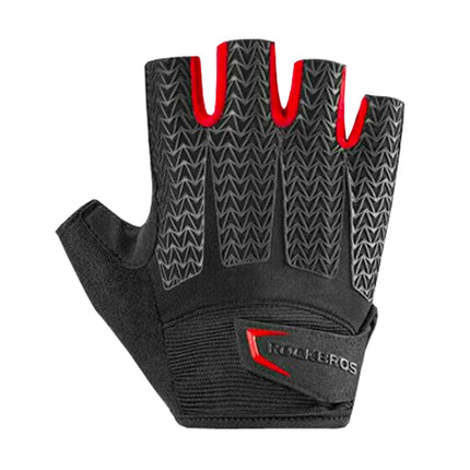 ROCKBROS Cycling gloves with gel inserts, size XXL, black and red