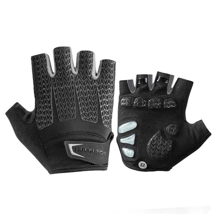 ROCKBROS Cycling gloves with gel inserts, size L, gray