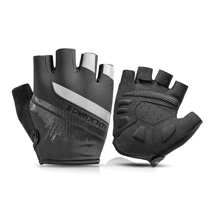 ROCKBROS Anti-slip fingerless cycling gloves L, black