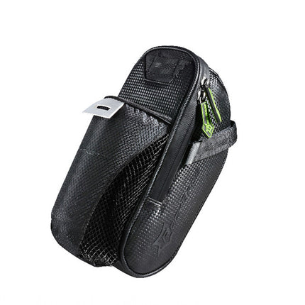 ROCKBROS Waterproof bicycle bag for under-the-saddle tools with a water bottle pocket, black – image 2