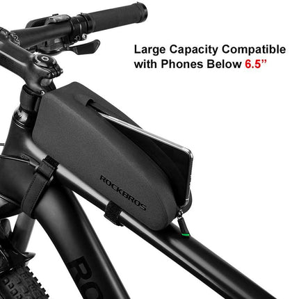 ROCKBROS Hard, waterproof bicycle frame bag. 1.6L black – image 10