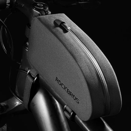 ROCKBROS Hard, waterproof bicycle frame bag. 1.6L black – image 7