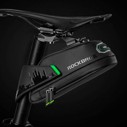 ROCKBROS Bicycle bag for phone, saddle tools, with quick connector, black – image 4